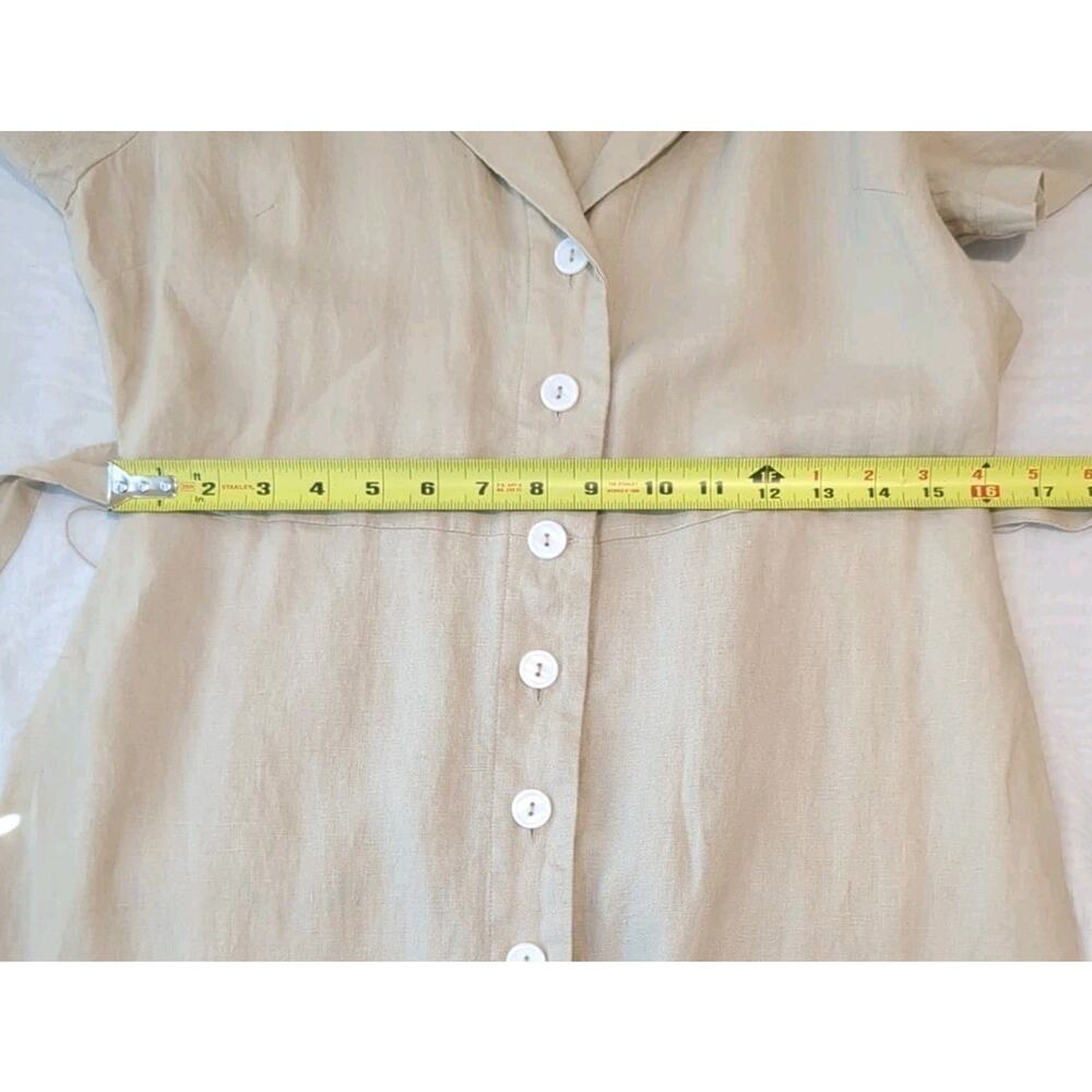 Quince Women’s 100% Linen Short Sleeve Shirt Dress Size Medium NWT - Picture 12 of 14